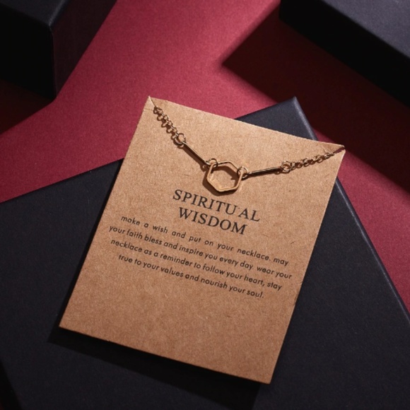 Spiritual Wisdom Boho Layering Gold Charm Necklace - Picture 5 of 8